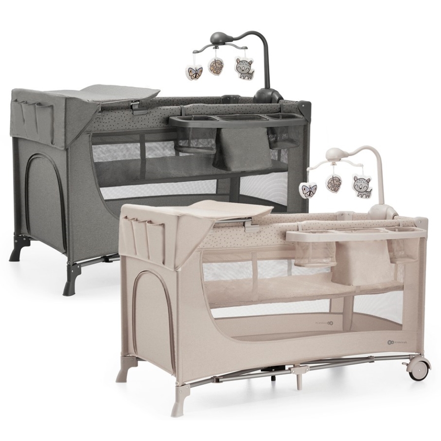 KINDERKRAFT - Reisebettchen JOY 2 mit Zubehör beige