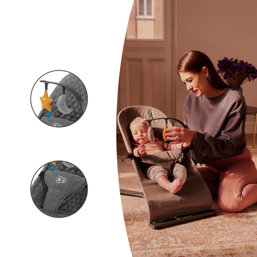 KINDERKRAFT - Sdraio per bambini MIMI grigio