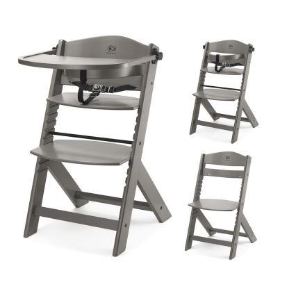 KINDERKRAFT - Sedia da pranzo per bambini ENOCK grigia