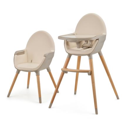 KINDERKRAFT - Sedia da pranzo per bambini FINI2 faggio/beige
