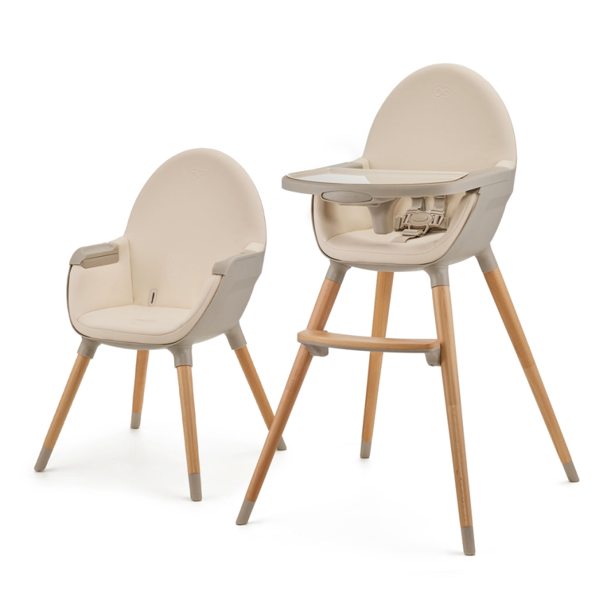 KINDERKRAFT - Sedia da pranzo per bambini FINI2 faggio/beige