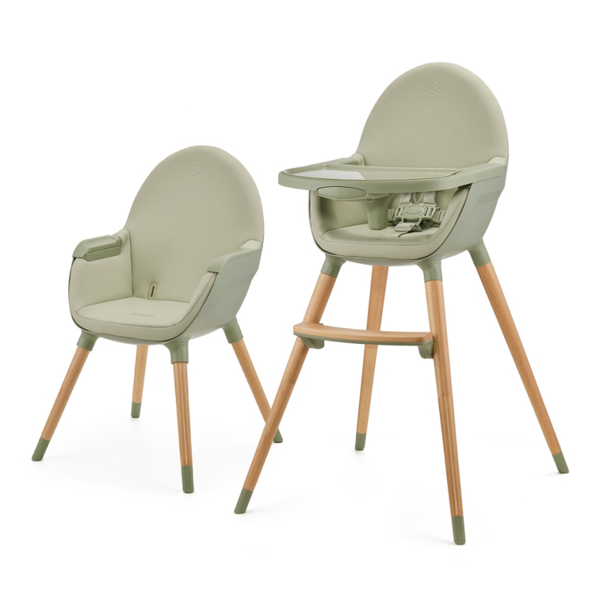 KINDERKRAFT - Sedia da pranzo per bambini FINI2 faggio/verde
