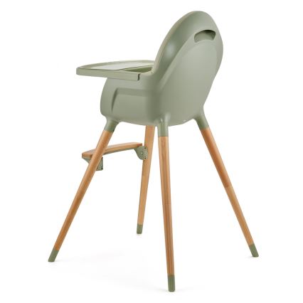 KINDERKRAFT - Sedia da pranzo per bambini FINI2 faggio/verde