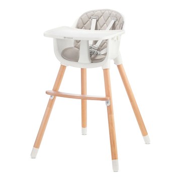 KINDERKRAFT - Sedia da pranzo per bambini SIENNA faggio/grigio