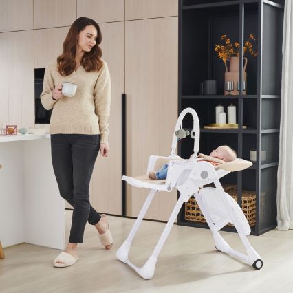 KINDERKRAFT - Sedia da pranzo per bambini TUMMIE beige