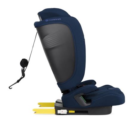KINDERKRAFT - Seggiolino auto FIX2GO i-Size per bambini da 76 a 150 cm, blu