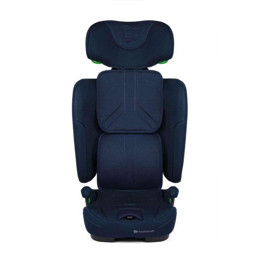 KINDERKRAFT - Seggiolino auto FIX2GO i-Size per bambini da 76 a 150 cm, blu