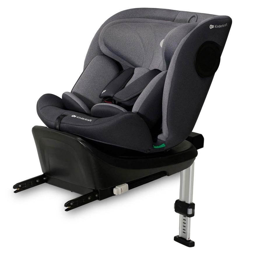 KINDERKRAFT - Seggiolino auto I-360 i-Dimensioni (40-150 cm) grigio