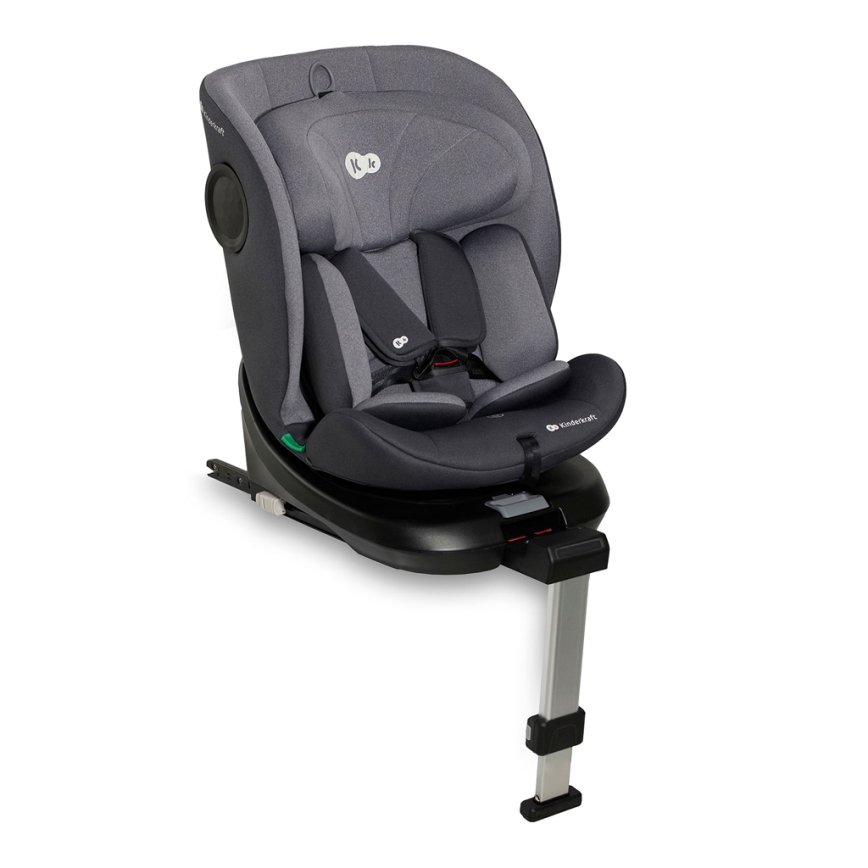 KINDERKRAFT - Seggiolino auto I-360 i-Dimensioni (40-150 cm) grigio