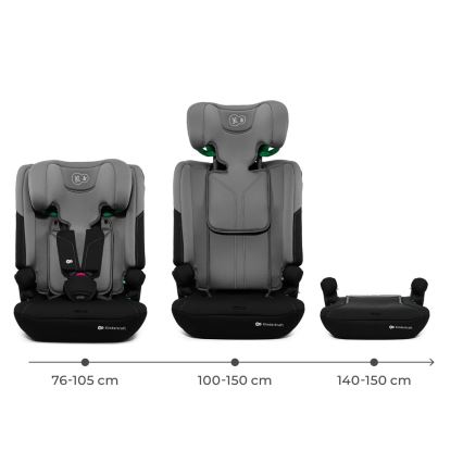 KINDERKRAFT - Seggiolino auto I-COMFY i-Size 76-150 cm grigio