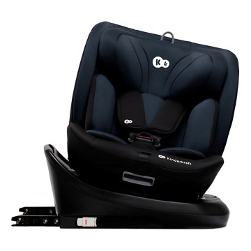KINDERKRAFT - Seggiolino auto I-GROW i-Size con base girevole (40-150 cm) nero