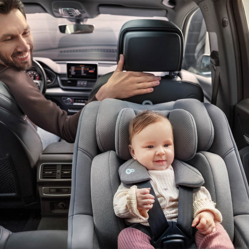 KINDERKRAFT - Seggiolino auto I-GUARD i-Size 40-105 cm, grigio