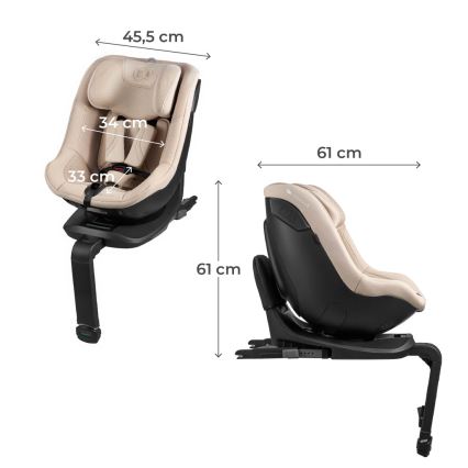KINDERKRAFT - Seggiolino auto I-GUARD PRO i-Size 61-105 cm beige