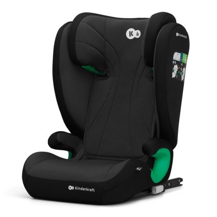 KINDERKRAFT - Seggiolino auto JUNIOR FIX 2 (100-150 cm) Graphite nero