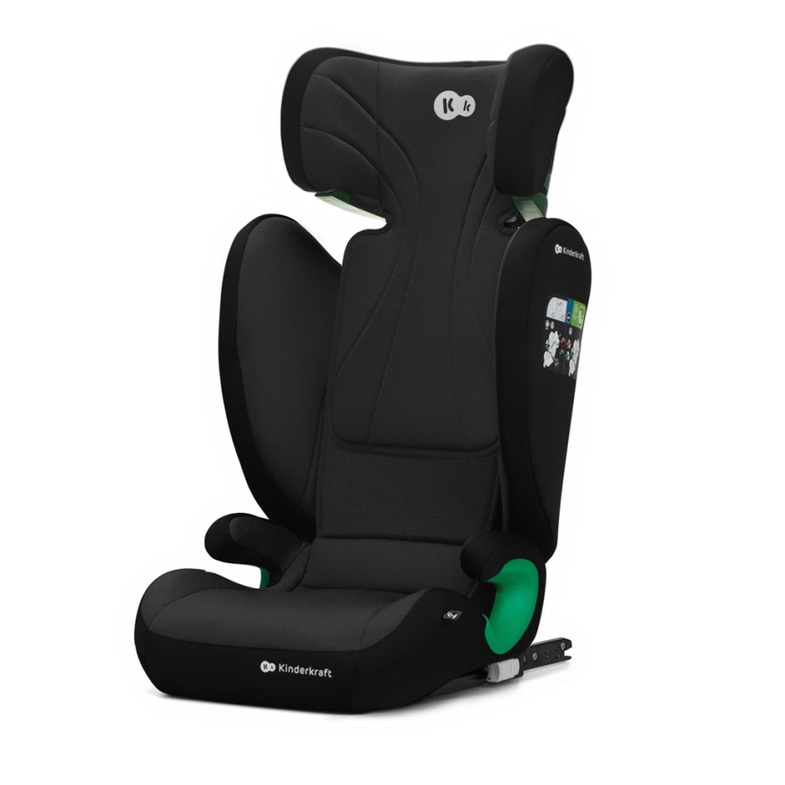 KINDERKRAFT - Seggiolino auto JUNIOR FIX 2 (100-150 cm) Graphite nero