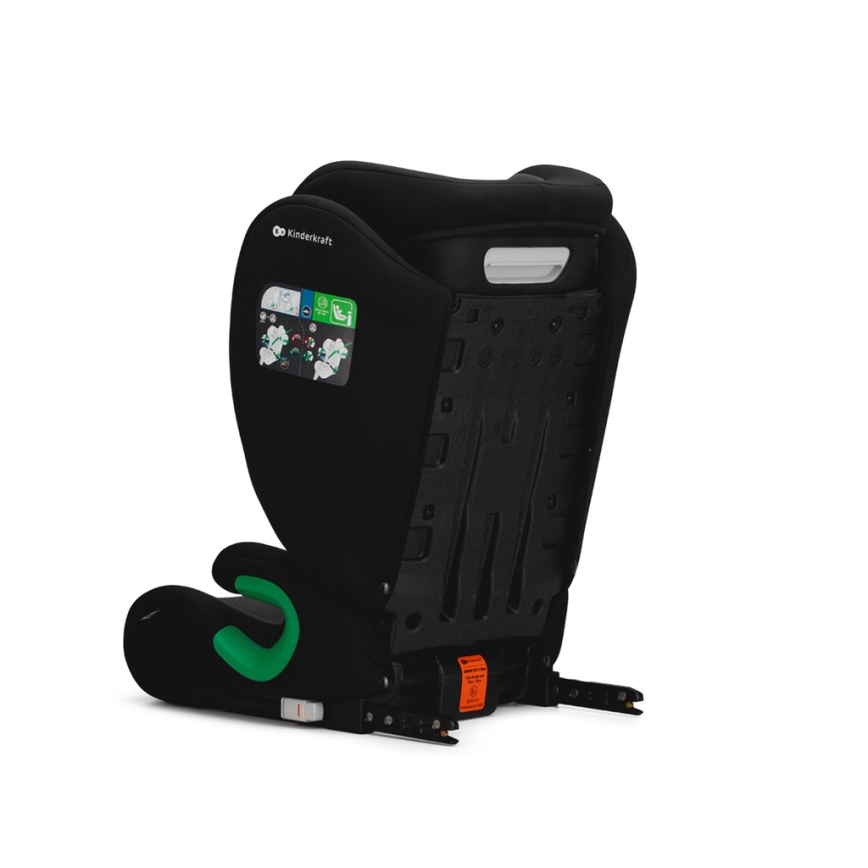 KINDERKRAFT - Seggiolino auto JUNIOR FIX 2 (100-150 cm) Graphite nero
