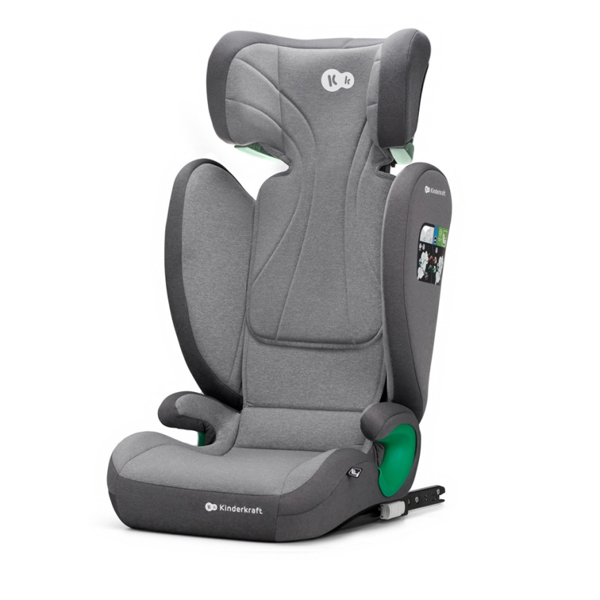 KINDERKRAFT - Seggiolino auto JUNIOR FIX 2 (100-150 cm) Missile grigio