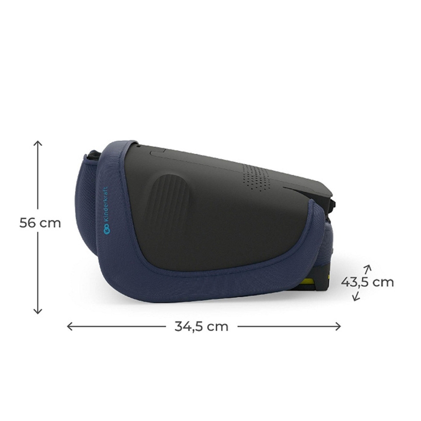KINDERKRAFT - Seggiolino auto pieghevole UNITY 2 i-Size 100-150 cm blu scuro