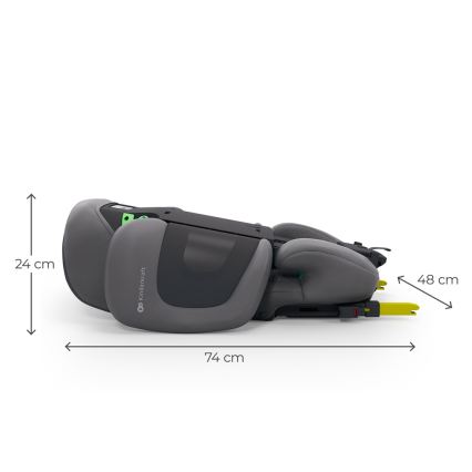 KINDERKRAFT - Seggiolino auto pieghevole XPAND 2 PRO 100-150 cm grigio