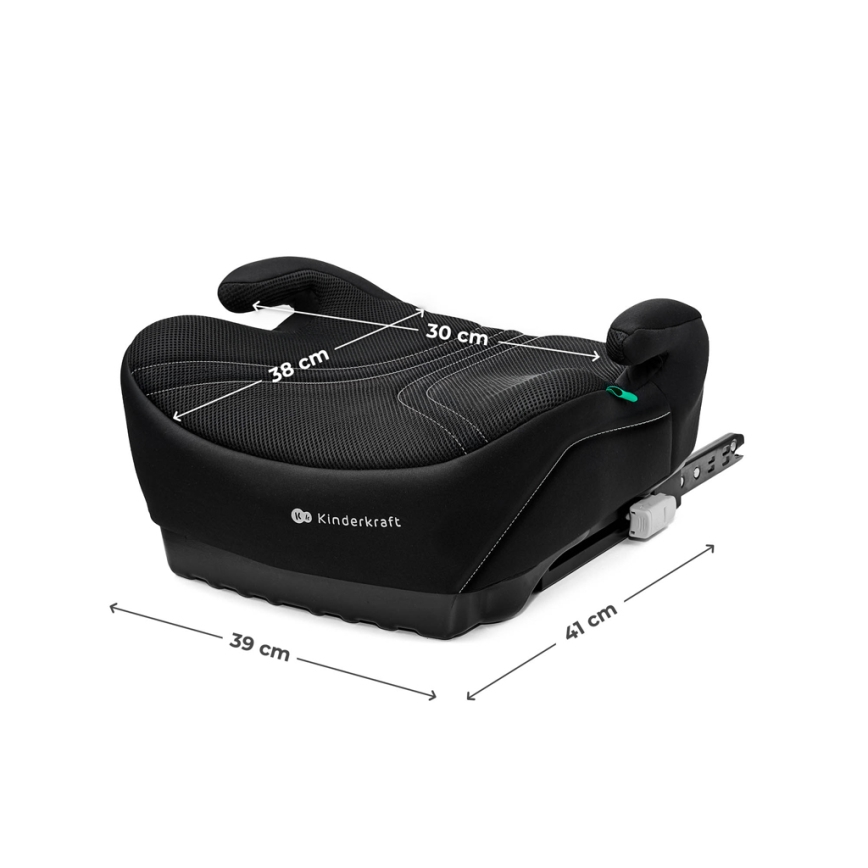 KINDERKRAFT - Seggiolino auto rialzato I-BOOST 2 PRO i-Size 125–150 cm nero