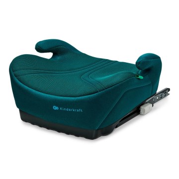 KINDERKRAFT - Seggiolino rialzo per auto I-BOOST 2 PRO i-Size 125–150 cm, turchese