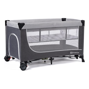 KINDERKRAFT SELECT - Berceau de voyage LEODY gris