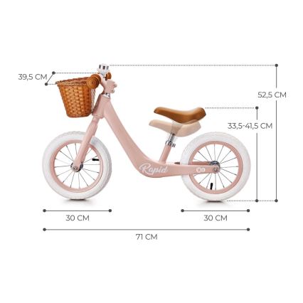 KINDERKRAFT SELECT - Bici a spinta RAPID2 rosa
