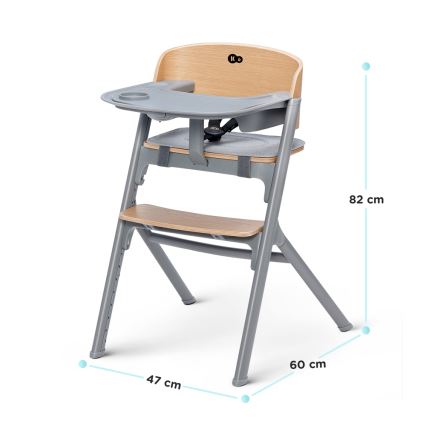 KINDERKRAFT SELECT - Esstischstuhl für Kinder 3in1 LIVY Premium Eiche