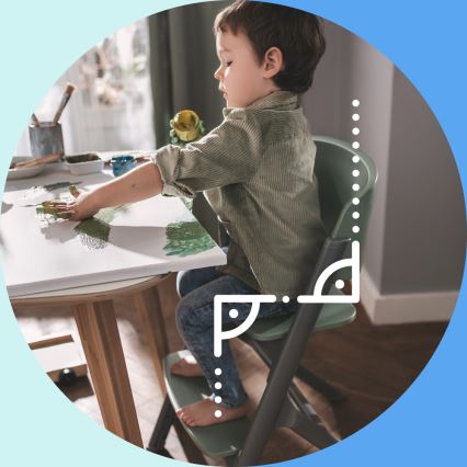 KINDERKRAFT SELECT - Esstischstuhl für Kinder 3in1 LIVY Premium Olive grün