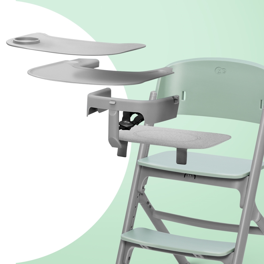 KINDERKRAFT SELECT - Esstischstuhl für Kinder 3in1 LIVY Premium Olive grün