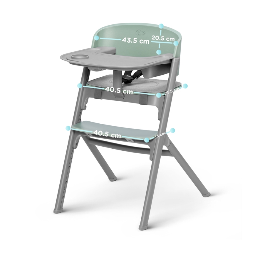 KINDERKRAFT SELECT - Esstischstuhl für Kinder 3in1 LIVY Premium Olive grün