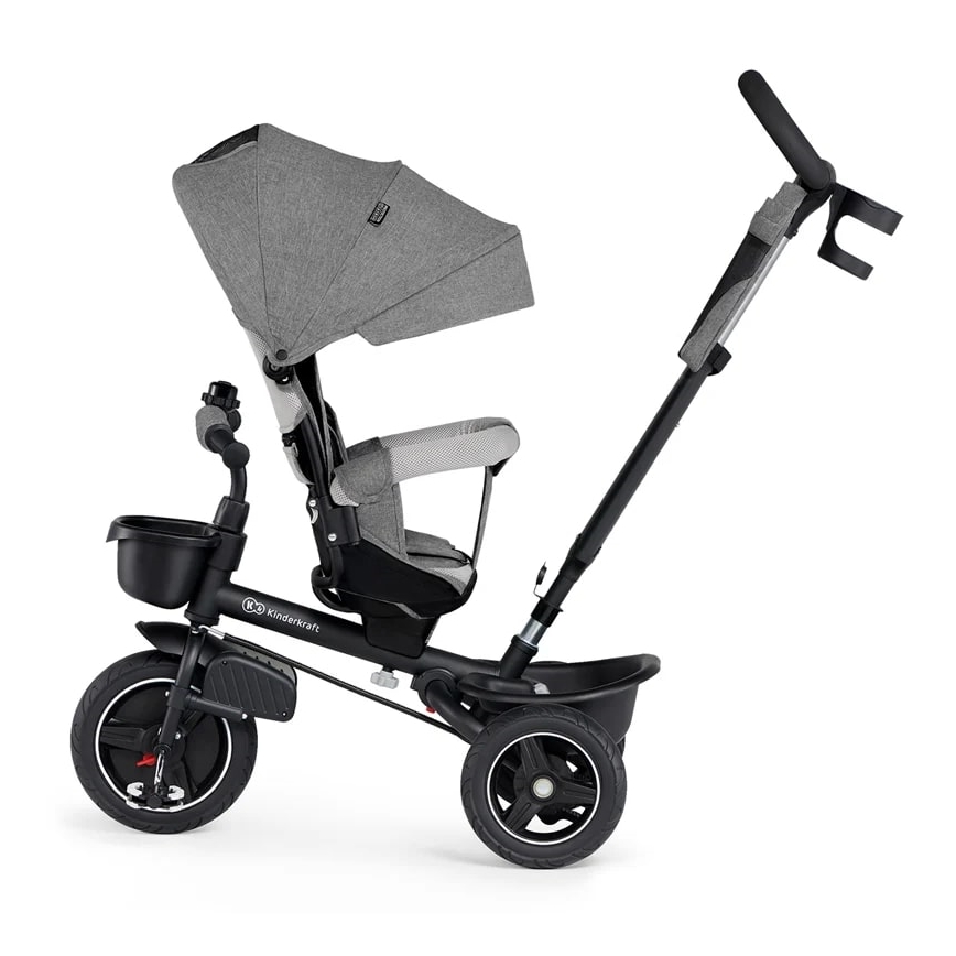 KINDERKRAFT – Kinder-Dreirad 5in1 SPINSTEP grau