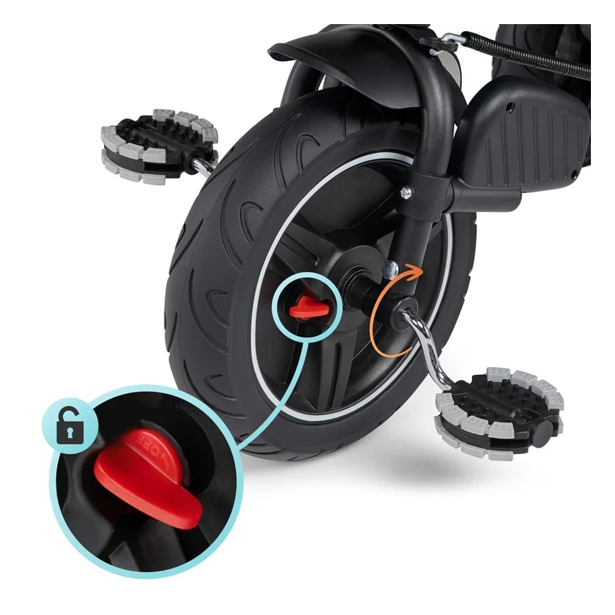 KINDERKRAFT – Kinder-Dreirad 5in1 SPINSTEP grau