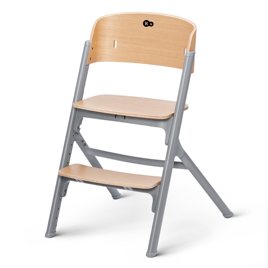 KINDERKRAFT SELECT - Kinderhochstuhl 3-in-1 LIVY Premium Eiche + Babywippe CALMEE