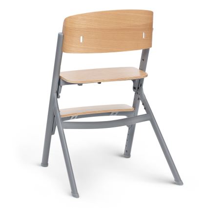 KINDERKRAFT SELECT - Kinderhochstuhl 3-in-1 LIVY Premium Eiche + Babywippe CALMEE