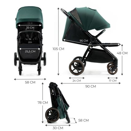 KINDERKRAFT SELECT - Passeggino MITZY Jade verde