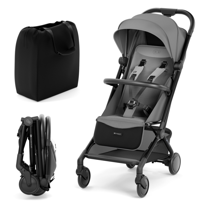 KINDERKRAFT SELECT - Passeggino PILOT 2 grigio
