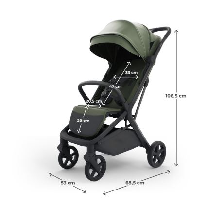 KINDERKRAFT SELECT - Passeggino sportivo NUBI 3 Mystic Green