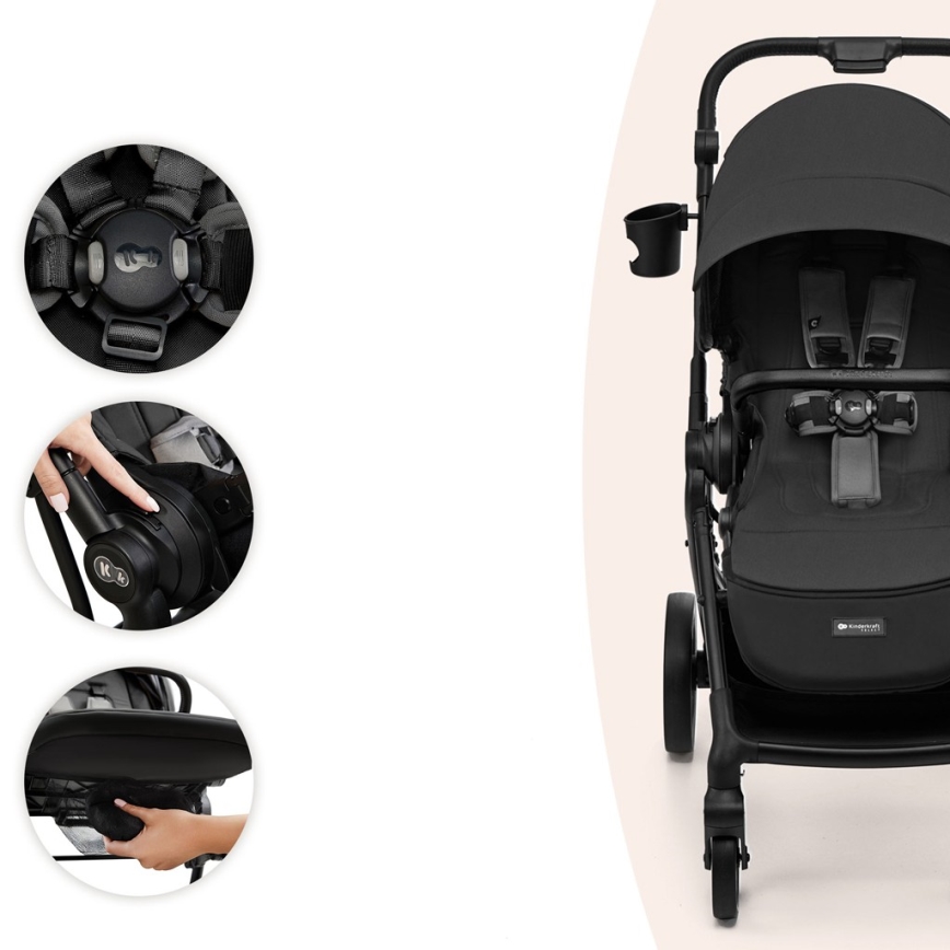 KINDERKRAFT SELECT - Passeggino sportivo YOXI Grigio Moonlight