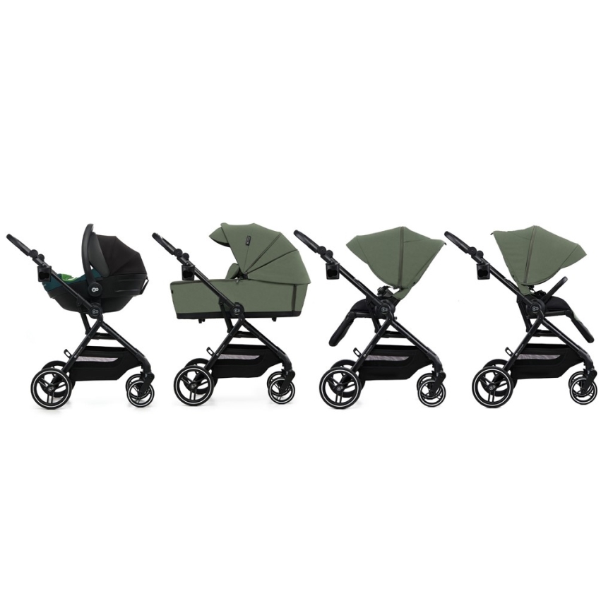 KINDERKRAFT SELECT - Poussette combinée 2-en-1 YOXI Mystic green