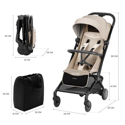 KINDERKRAFT SELECT - Poussette sport PILOT 2 beige
