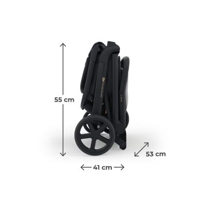KINDERKRAFT SELECT - Poussette sportive NUBI 3 Noir minuit