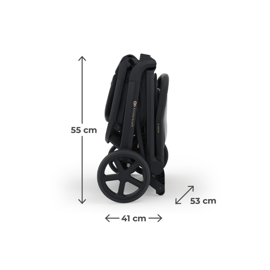 KINDERKRAFT SELECT - Poussette sportive NUBI 3 Noir minuit