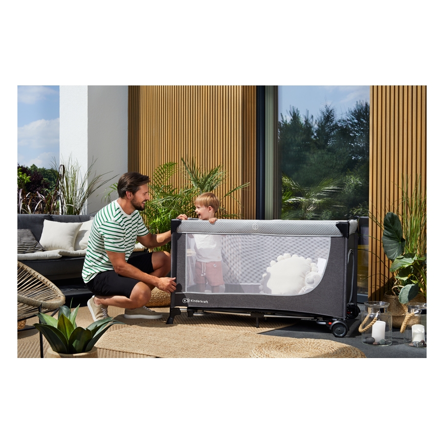 KINDERKRAFT SELECT - Reisebettchen LEODY grau
