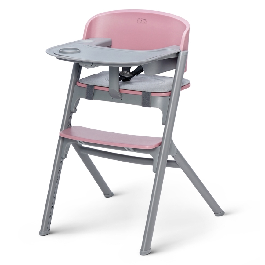 KINDERKRAFT SELECT - Sedia da pranzo per bambini 3in1 LIVY Premium Aster rosa
