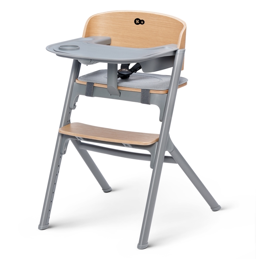 KINDERKRAFT SELECT - Sedia da pranzo per bambini 3in1 LIVY Premium quercia