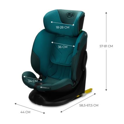 KINDERKRAFT SELECT - Seggiolino auto con base girevole I-FIX (40-150 cm) Blu Harbor