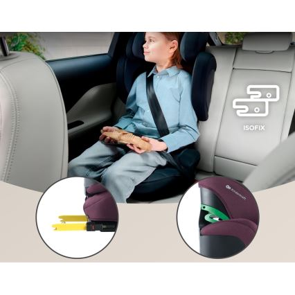 KINDERKRAFT SELECT - Seggiolino auto XPAND 2 i-Dimensioni (100-150 cm) Premium Cherry pearl