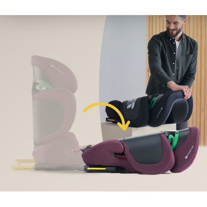 KINDERKRAFT SELECT - Seggiolino auto XPAND 2 i-Dimensioni (100-150 cm) Premium Cherry pearl