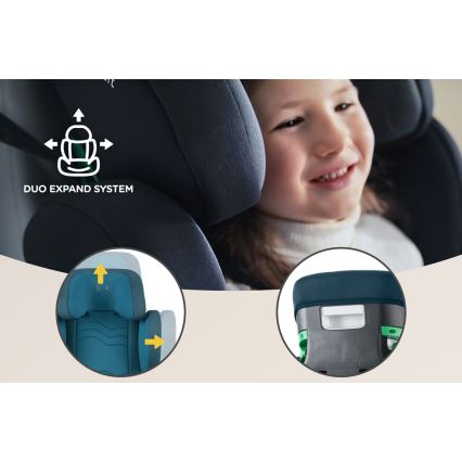 KINDERKRAFT SELECT - Seggiolino auto XPAND 2 i-Dimensioni (100-150 cm) Premium Harbour blu